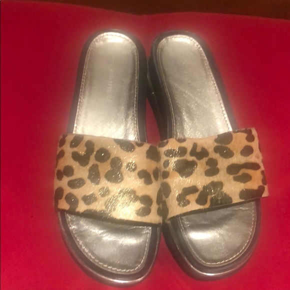Leopard Print Donald J. Pliner Slides - Picture 2 of 8